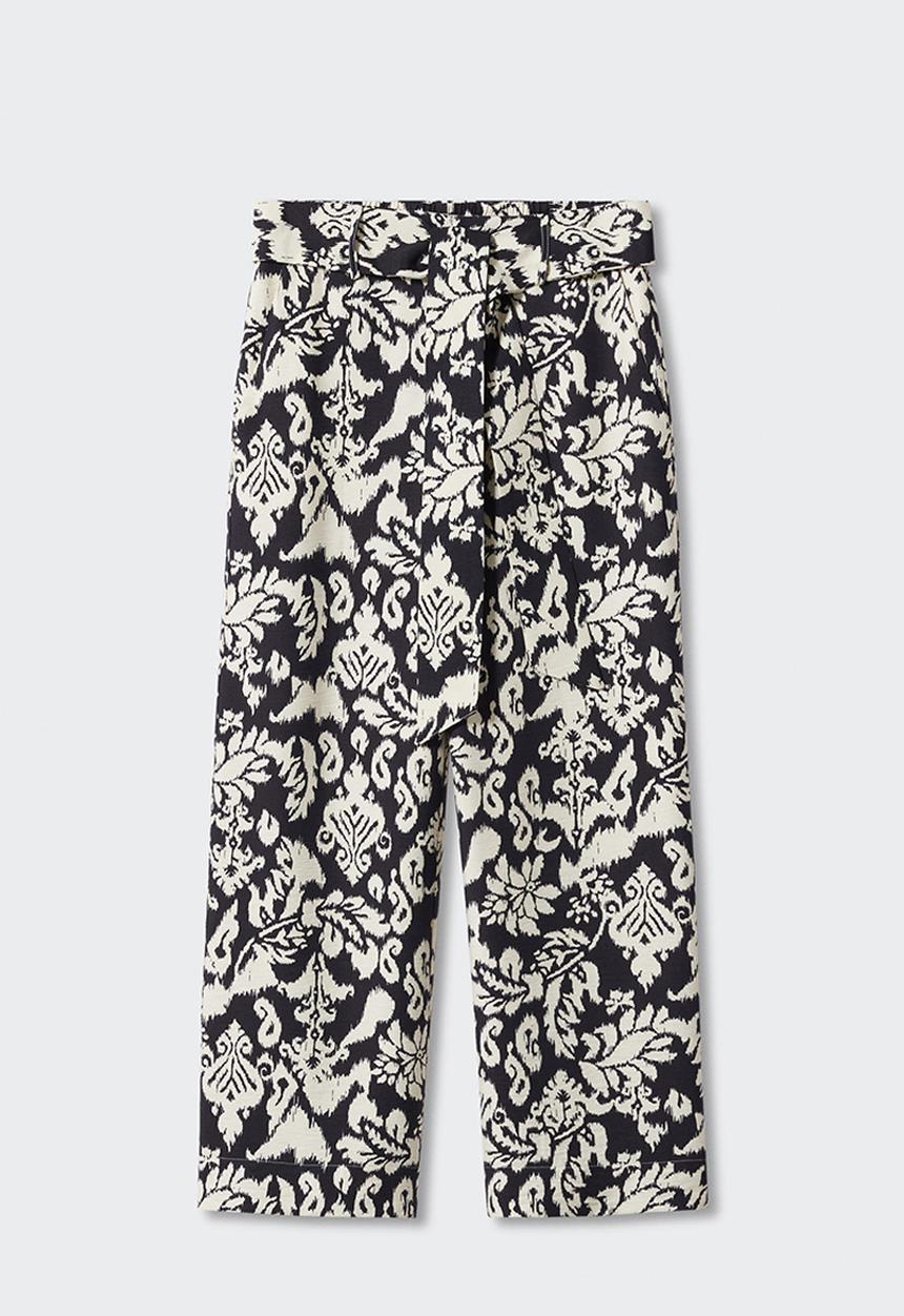 MANGO - Plus trousers plumas - black
