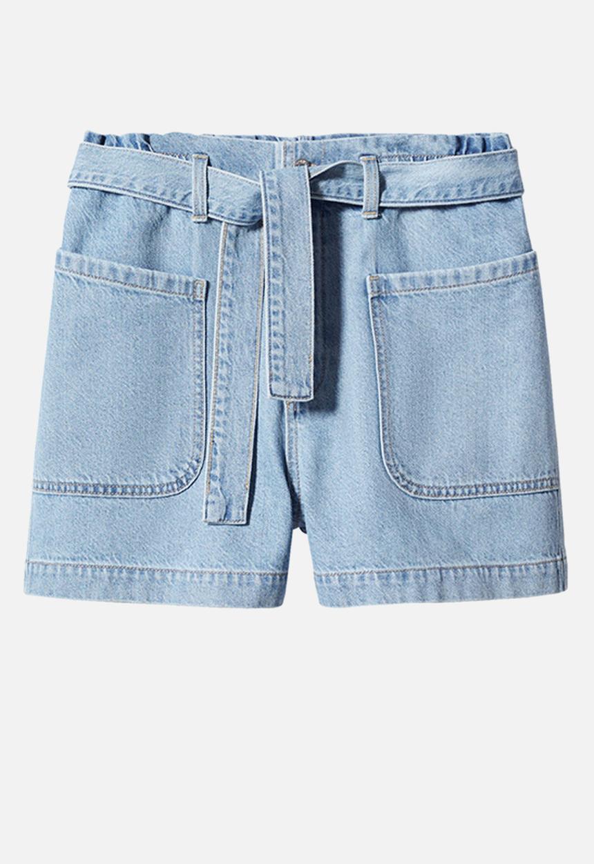 MANGO - Shorts paola - open blue