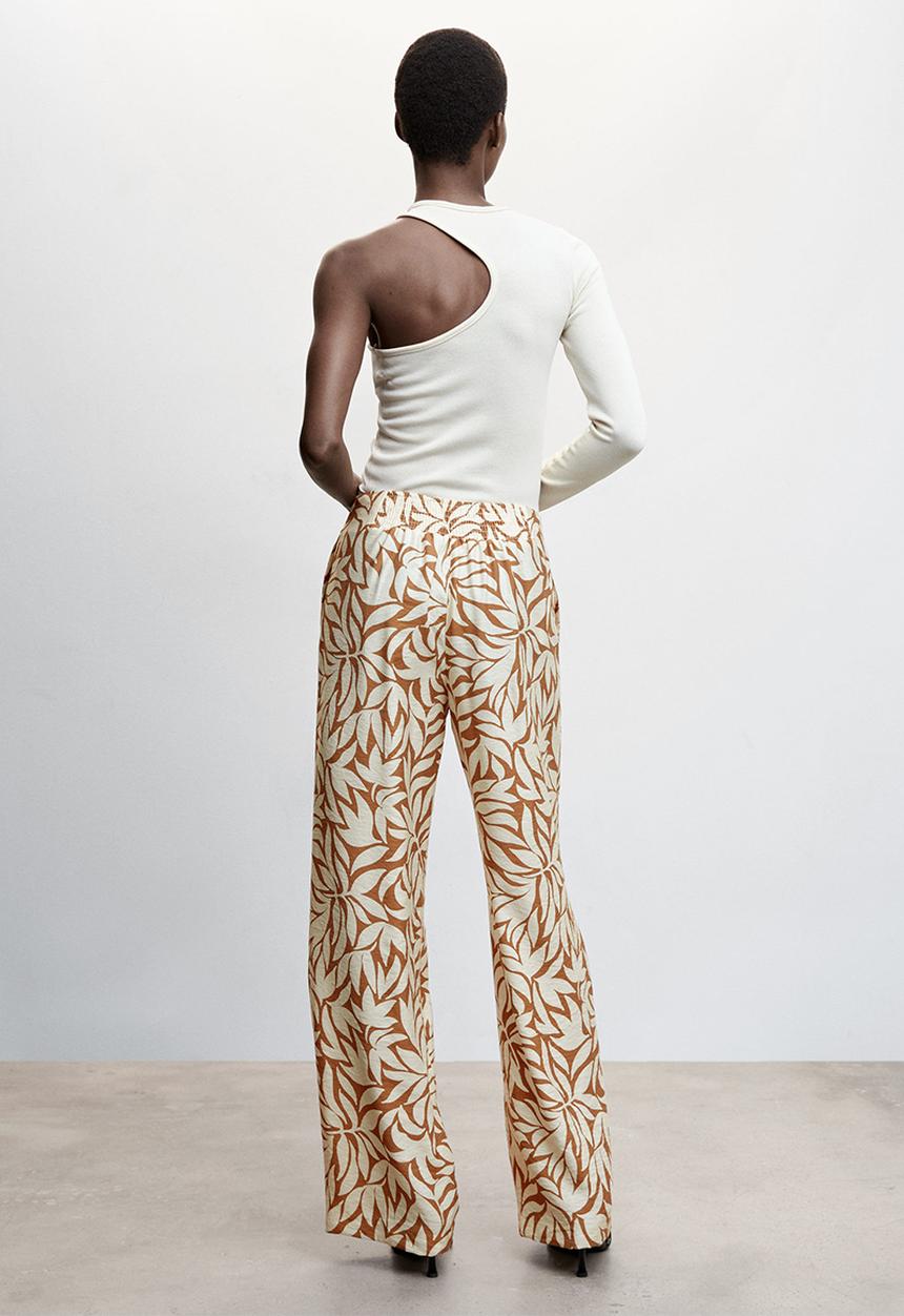 MANGO - Trousers tulipa - beige
