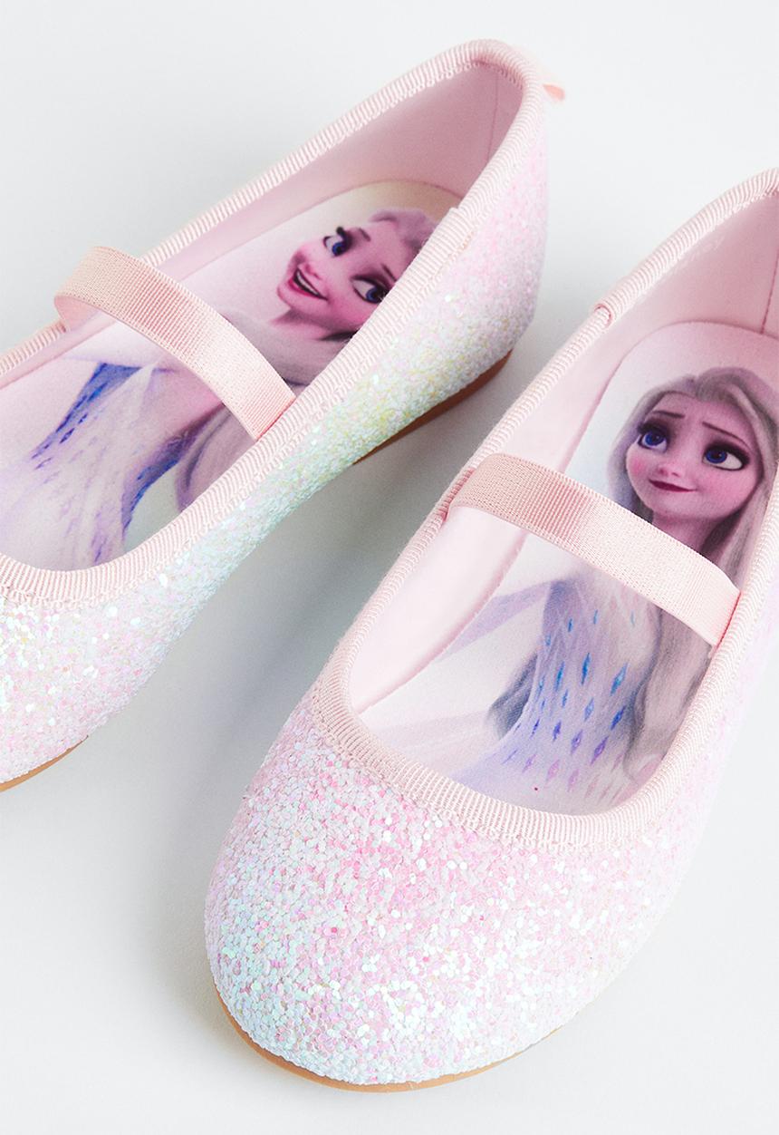 H&M - Glittery ballet pumps - light pink frozen
