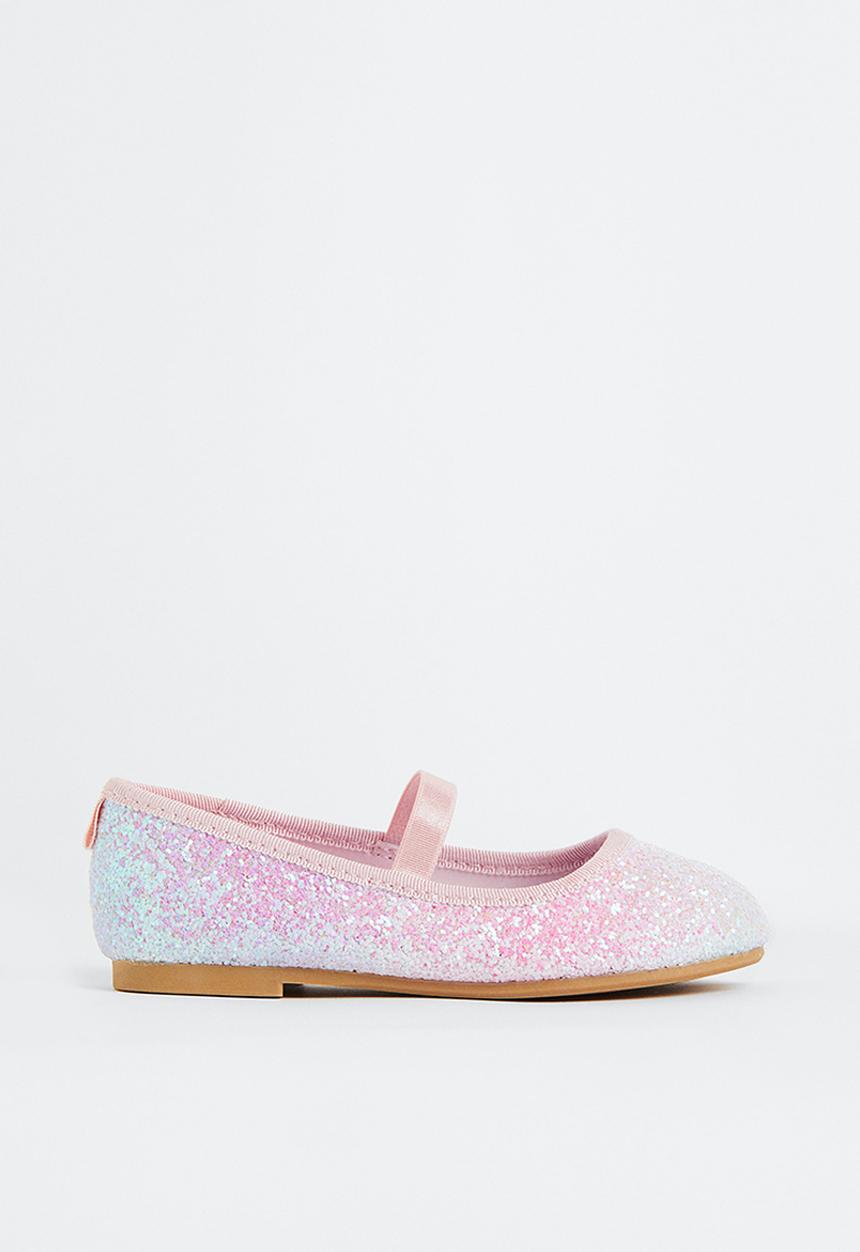 H&M - Glittery ballet pumps - light pink frozen