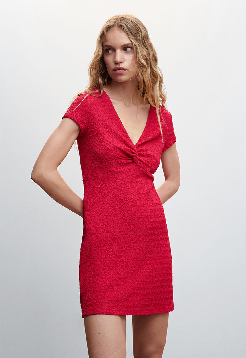 MANGO - Dress cuore - red