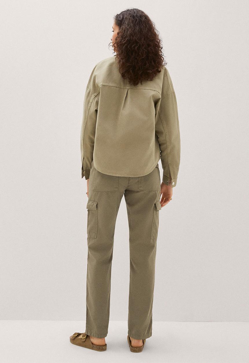 MANGO - Overshirt aimee - khaki