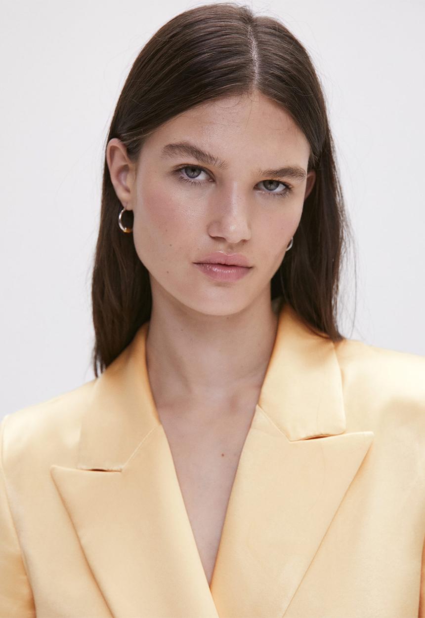 MANGO - Blazer nico - light pastel yellow 
