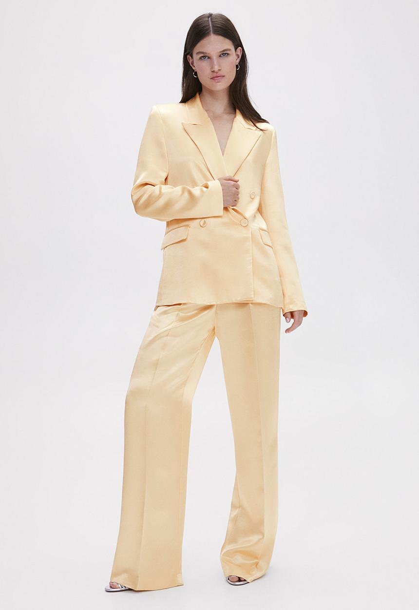 MANGO - Blazer nico - light pastel yellow 
