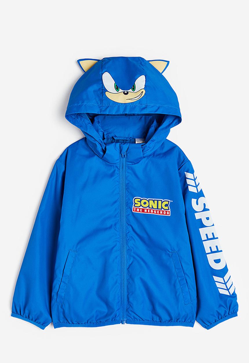 H&M - Print-motif windbreaker - bright blue sonic the hedgehog
