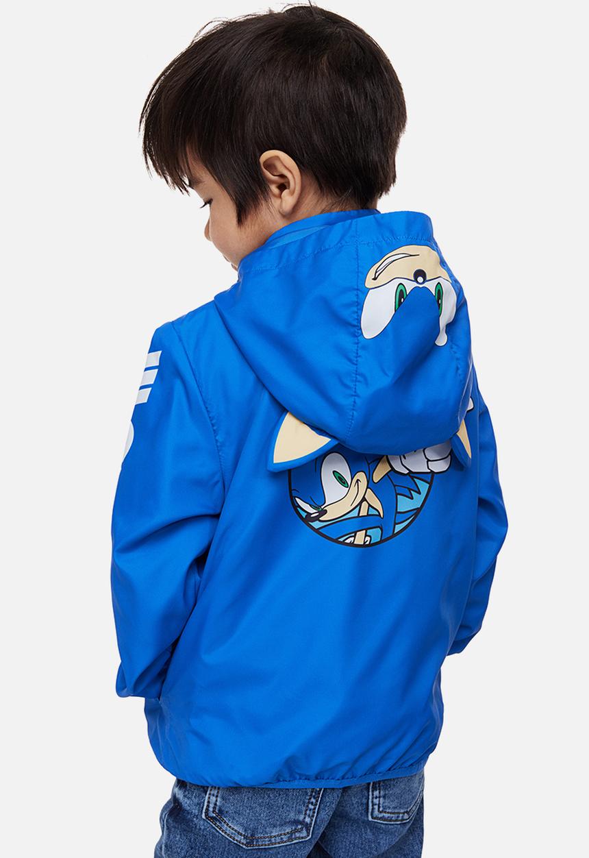 H&M - Print-motif windbreaker - bright blue sonic the hedgehog