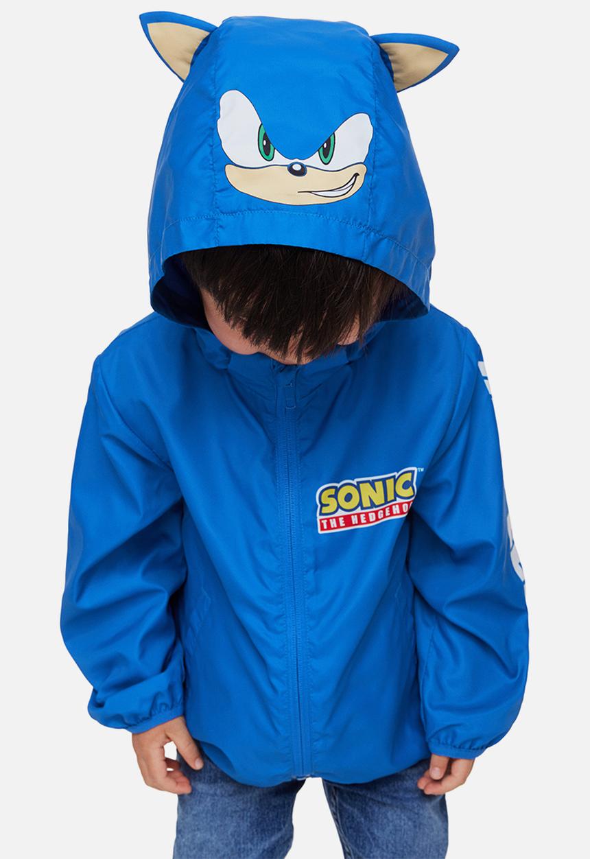 H&M - Print-motif windbreaker - bright blue sonic the hedgehog