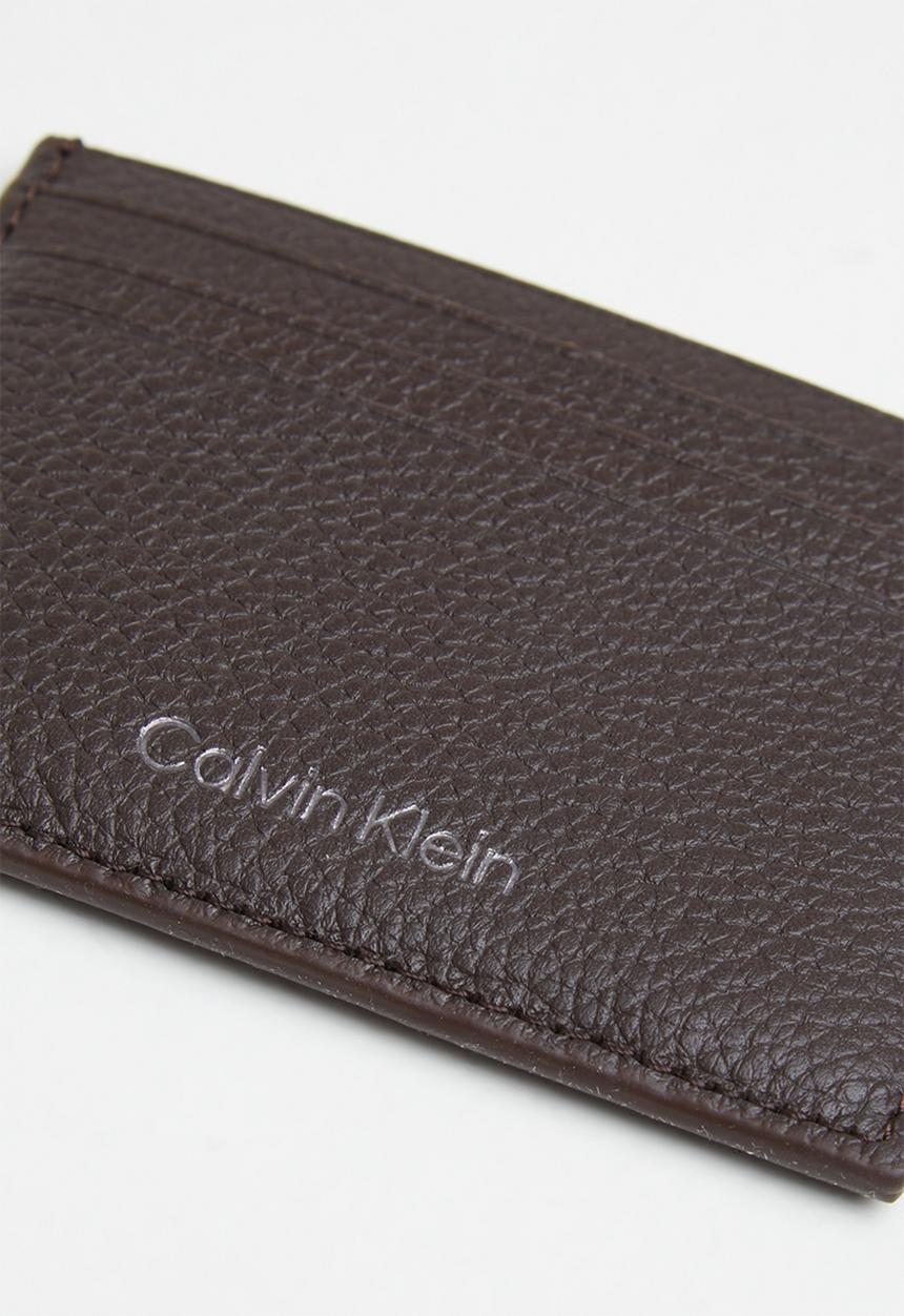 Calvin Klein - Warmth cardholder 6cc - dark brown