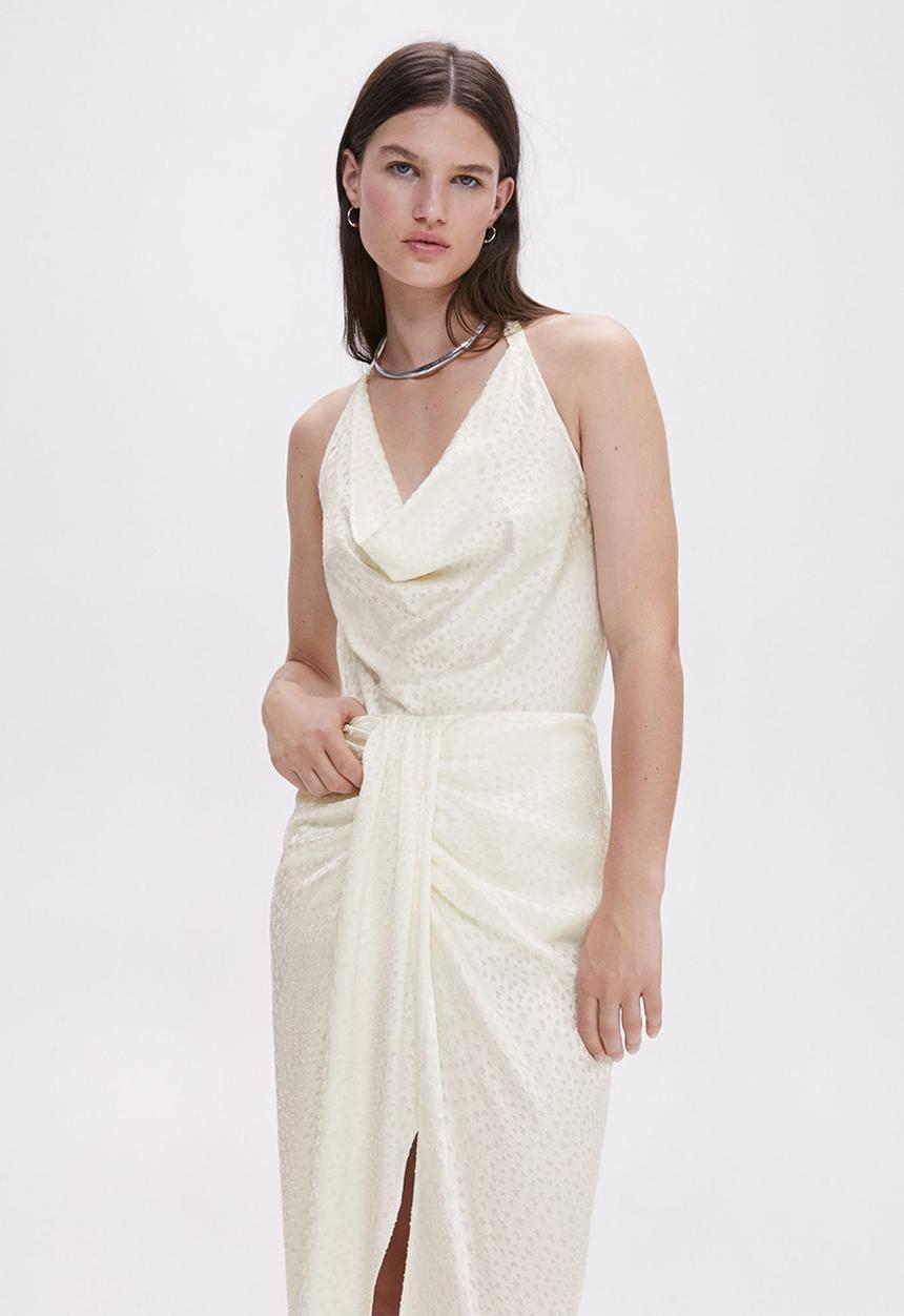 MANGO - Skirt sky - light beige