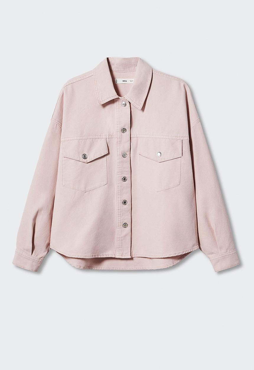 MANGO - Overshirt aimee - light pastel pink