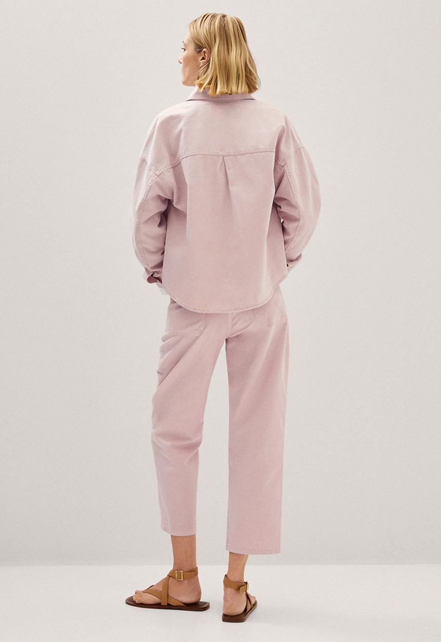 MANGO - Overshirt aimee - light pastel pink