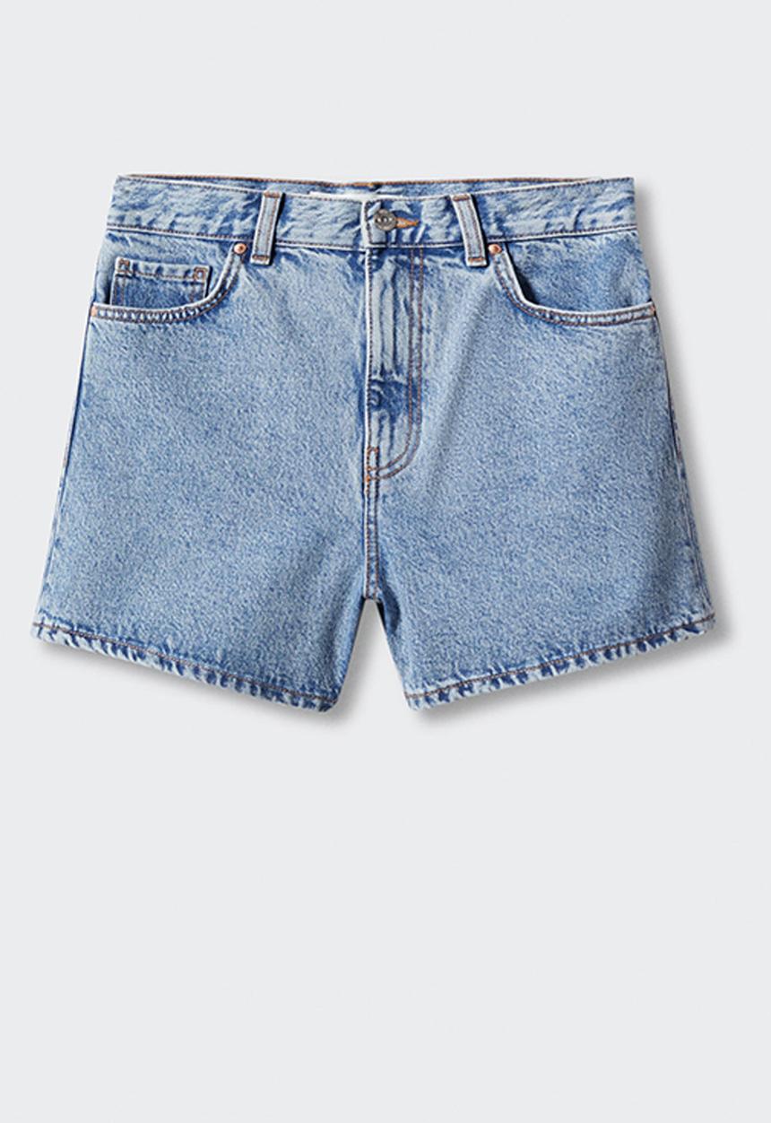 MANGO - Shorts zoe - open blue
