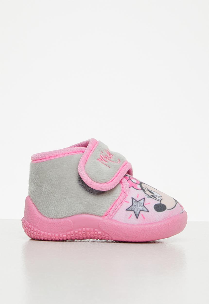 Character Group - Infant velcro slippers - pink/minnie