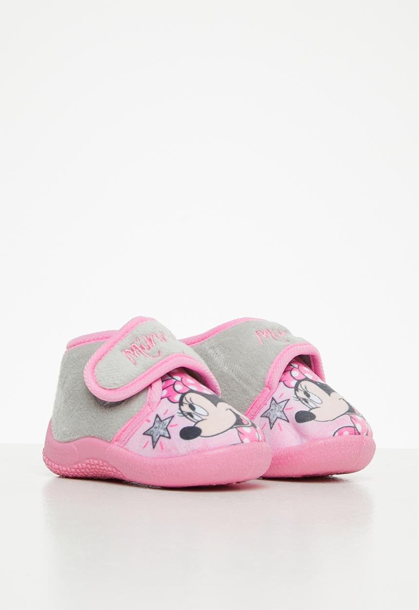 Character Group - Infant velcro slippers - pink/minnie