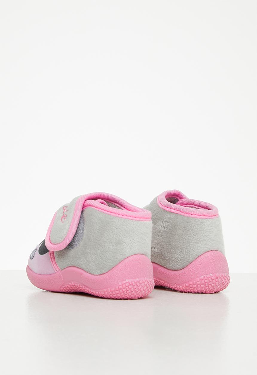 Character Group - Infant velcro slippers - pink/minnie
