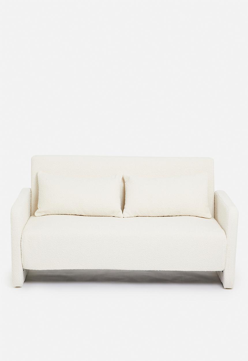 SF Collection - Santiago double sofa bed - white boucle
