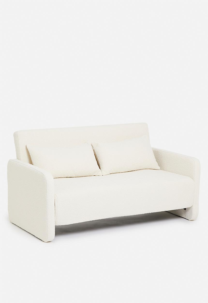SF Collection - Santiago double sofa bed - white boucle