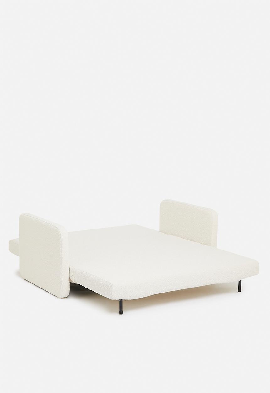 SF Collection - Santiago double sofa bed - white boucle