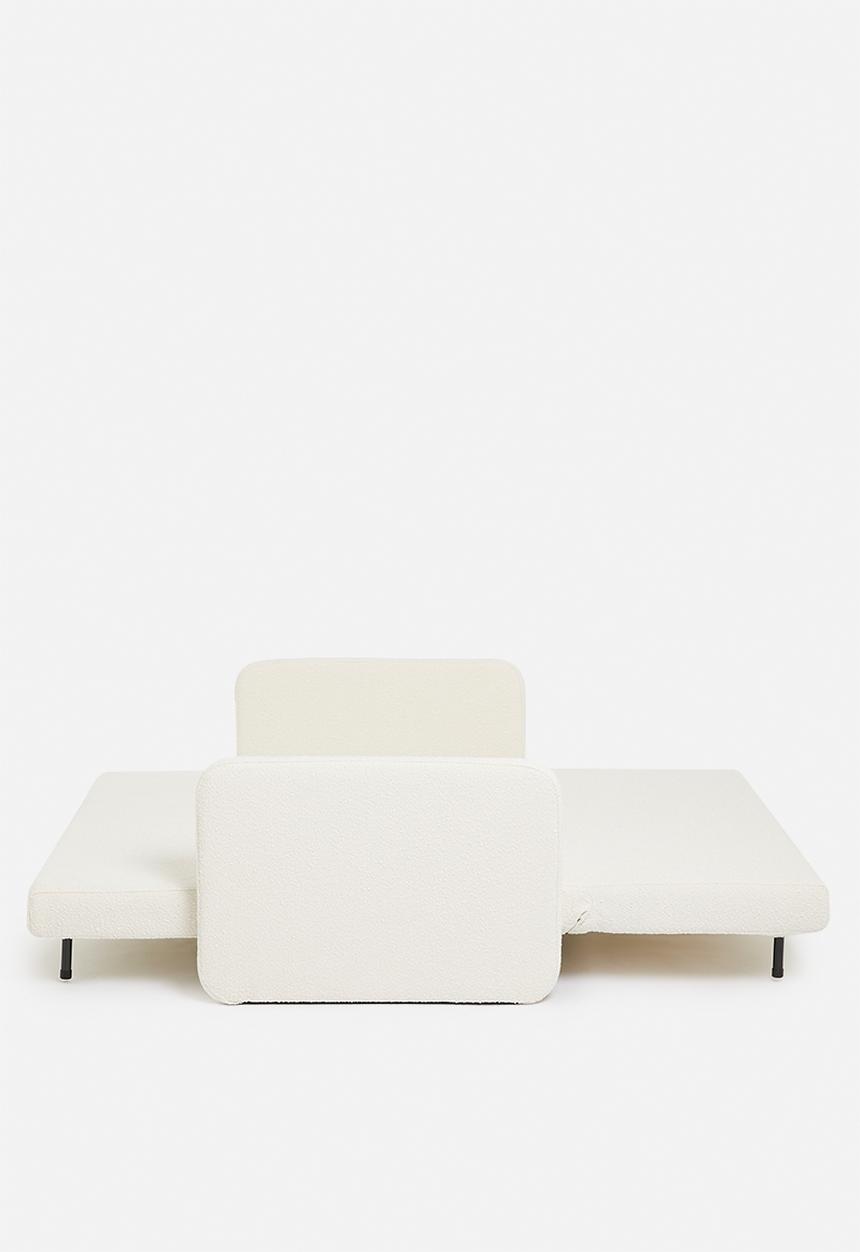 SF Collection - Santiago double sofa bed - white boucle