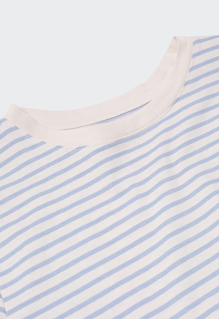 MANGO - T-shirt chalaca - mid blue
