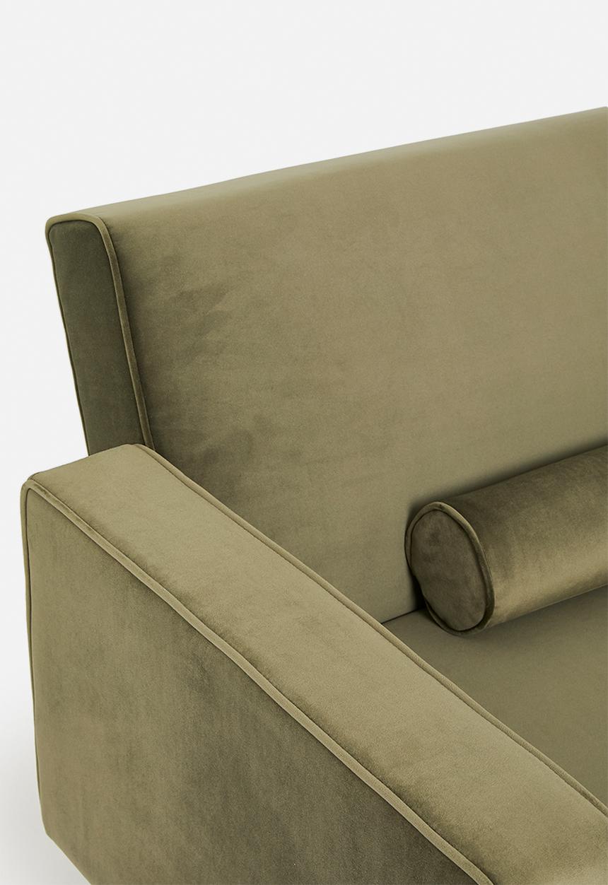 SF Collection - Stockholm 3 seater sofa bed - pistachio green velvet