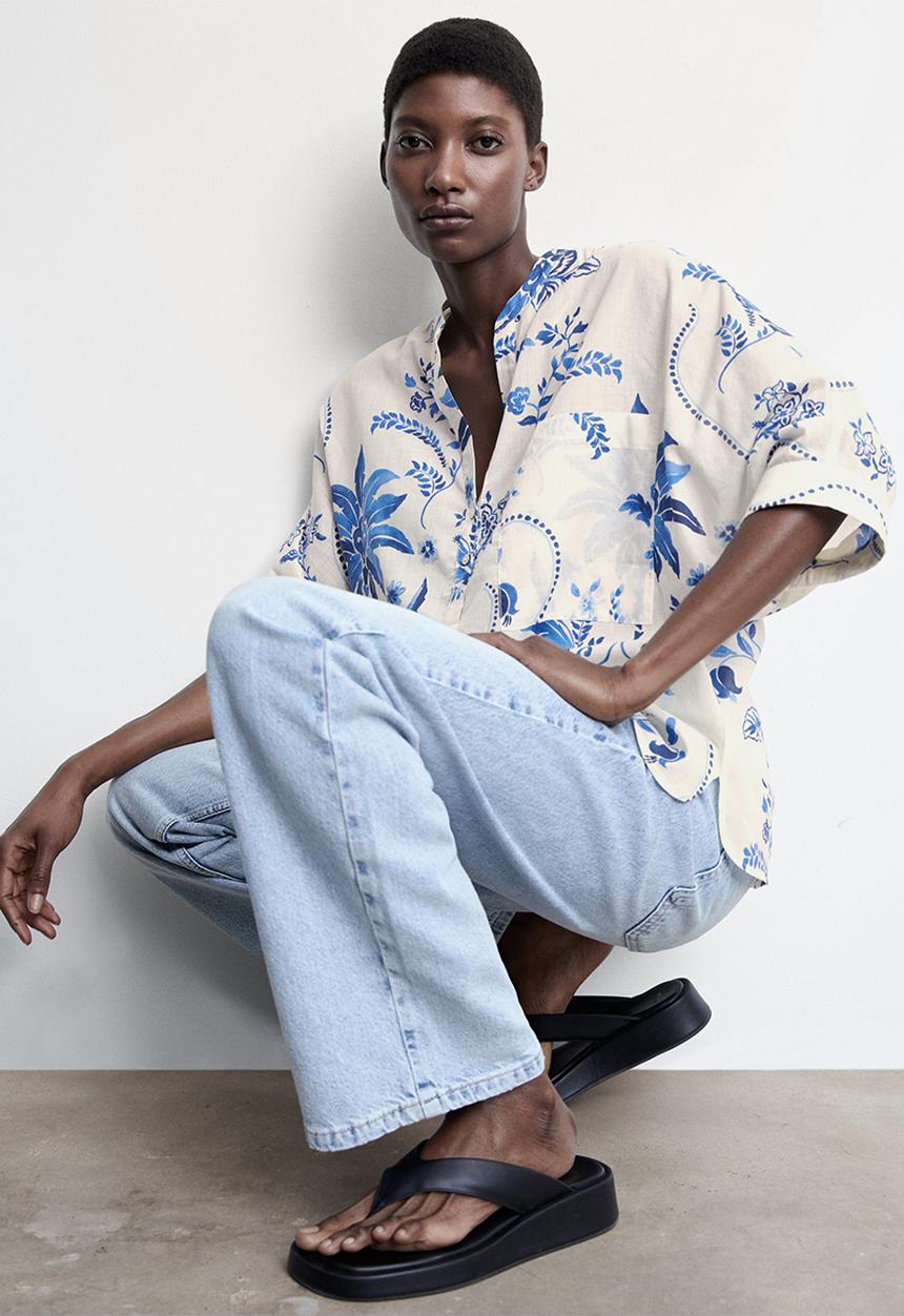 MANGO - Blouse ile - natural