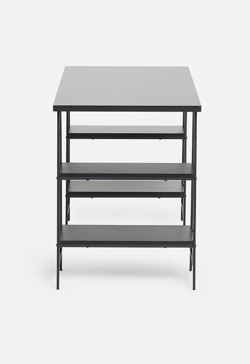 Sixth Floor - Asher metal desk - black