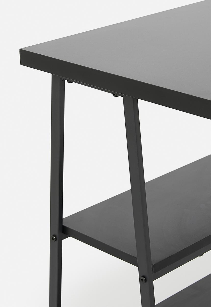 Sixth Floor - Asher metal desk - black