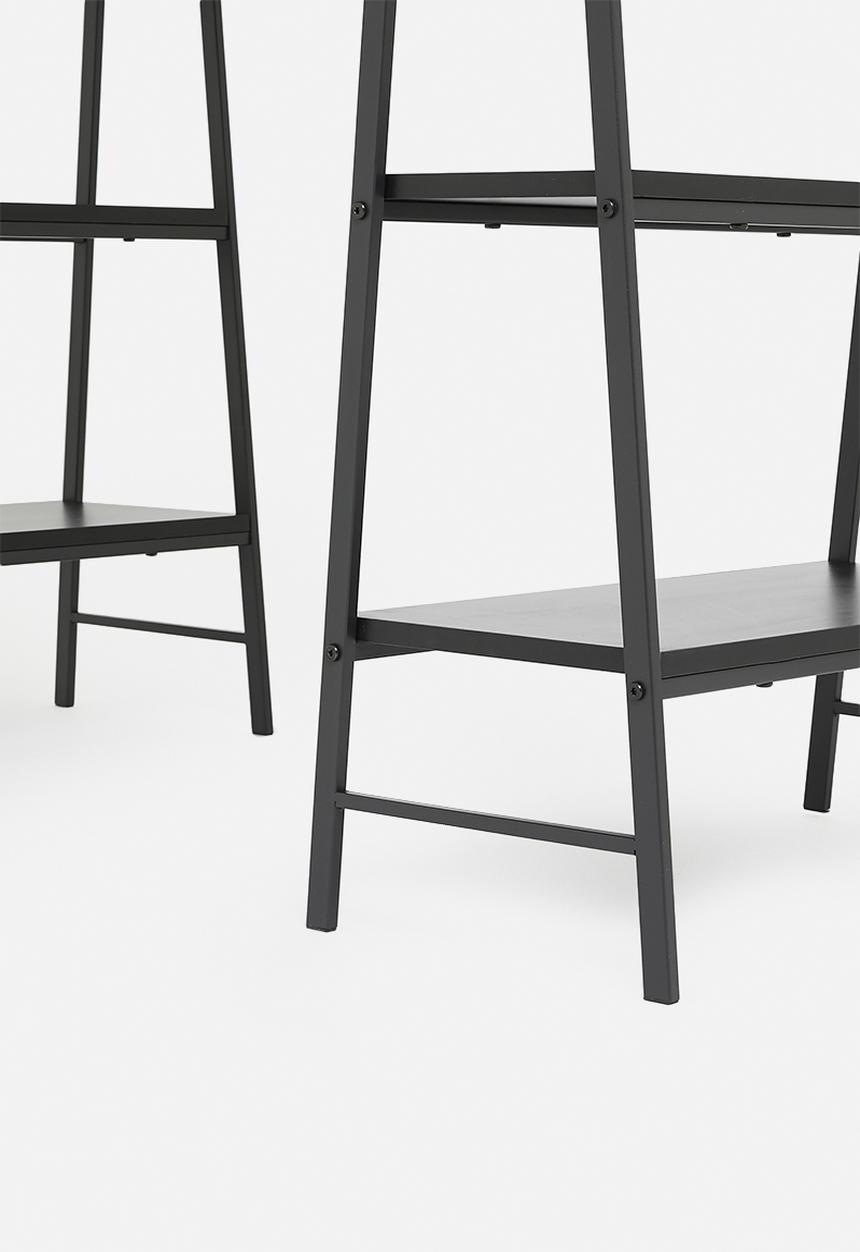 Sixth Floor - Asher metal desk - black