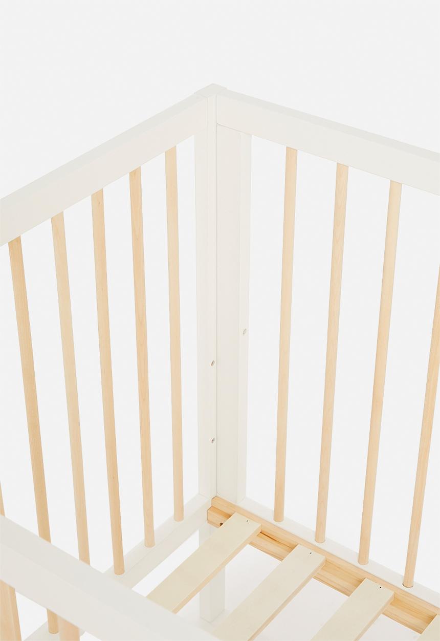 Sixth Floor - Cheshire adjustable cot - white