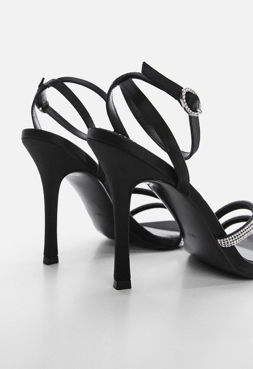 MANGO - Maybef barely there stiletto - black