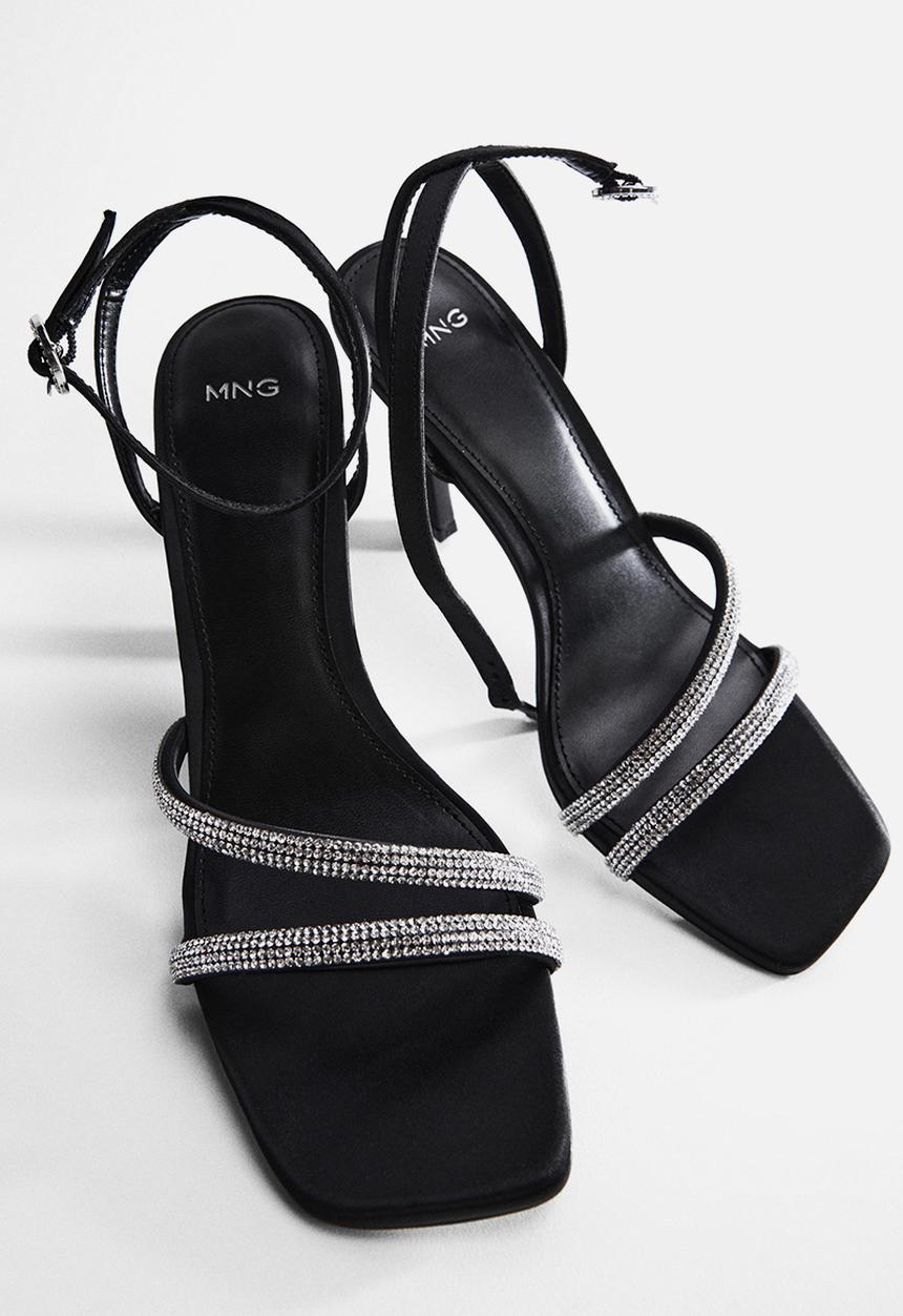 MANGO - Maybef barely there stiletto - black