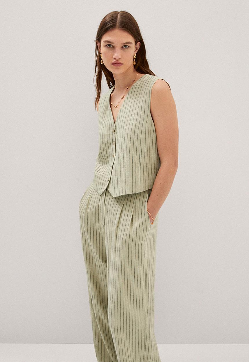 MANGO - Trousers bali - light green