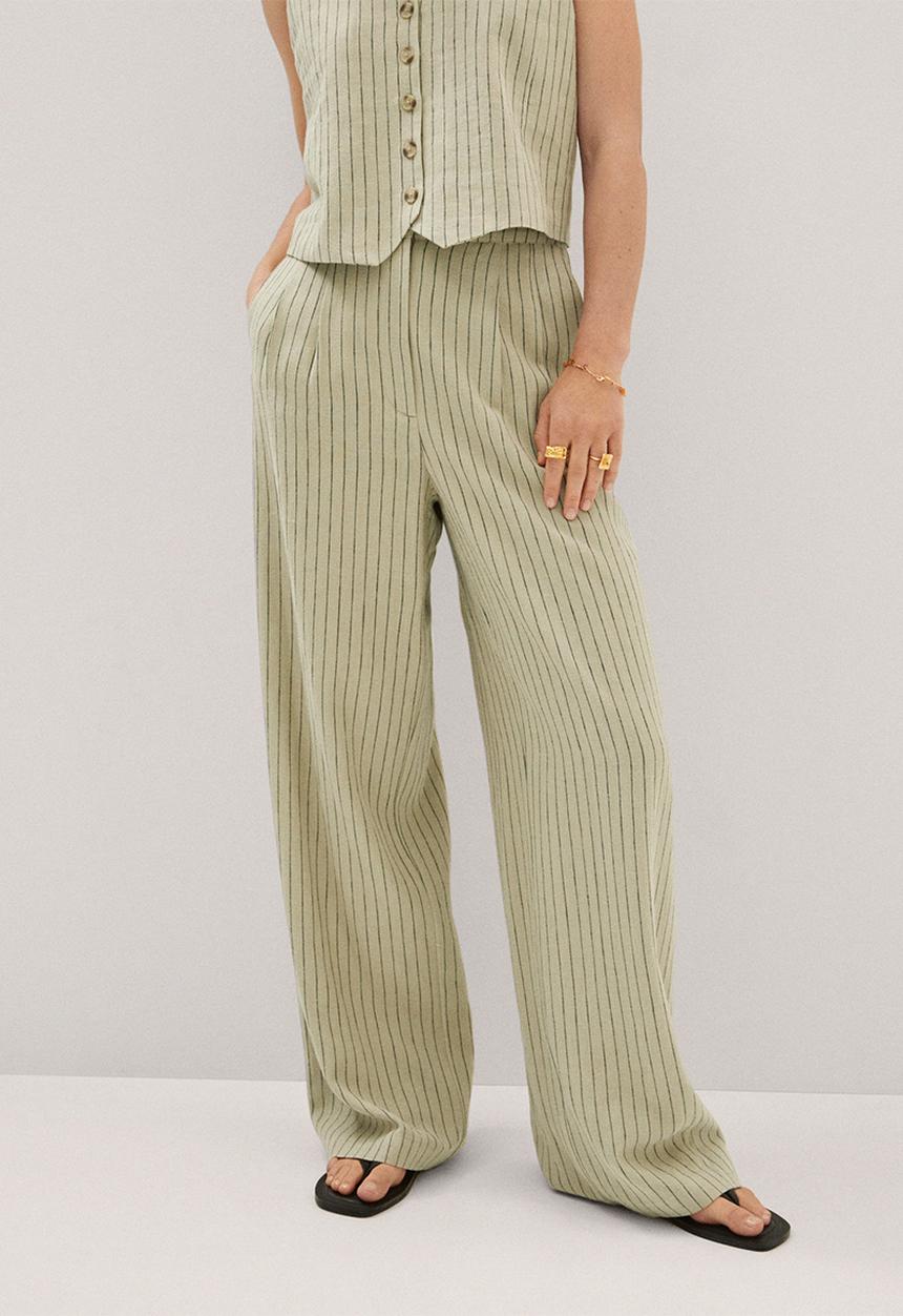MANGO - Trousers bali - light green