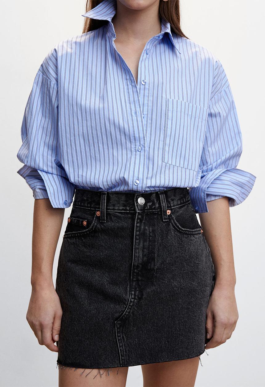 MANGO - Skirt hailey - charcoal