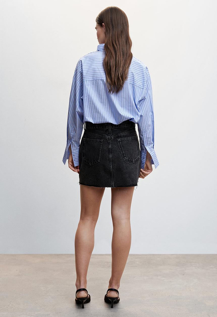 MANGO - Skirt hailey - charcoal