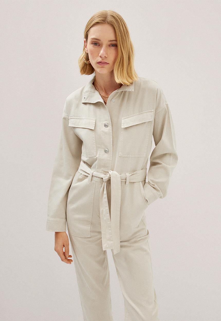 MANGO - One-piece suit harper - light beige