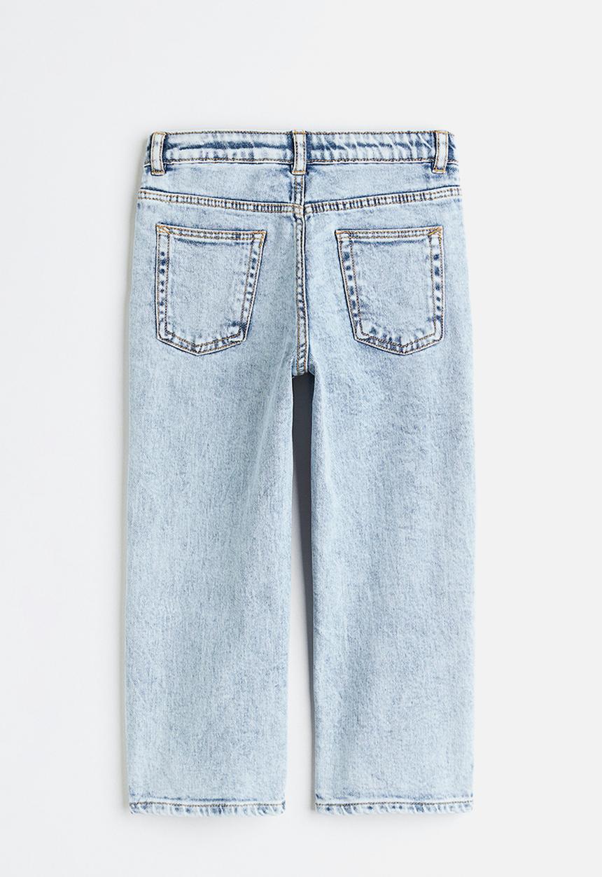 H&M - Loose fit jeans - light blue/sonic the hedgehog 