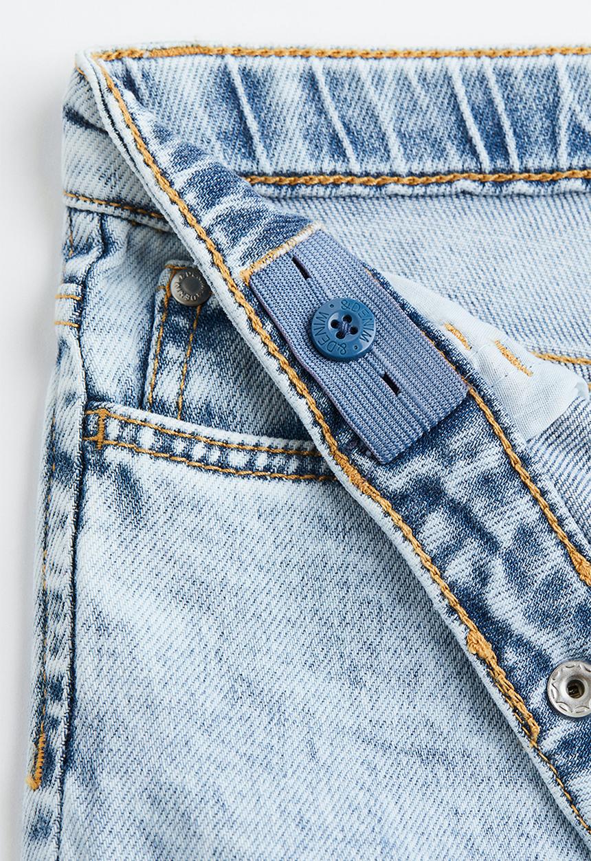 H&M - Loose fit jeans - light blue/sonic the hedgehog 