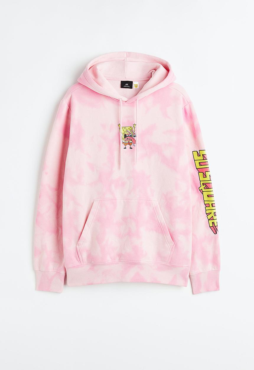 H&M - Regular fit hoodie - pink spongebob squarepants 