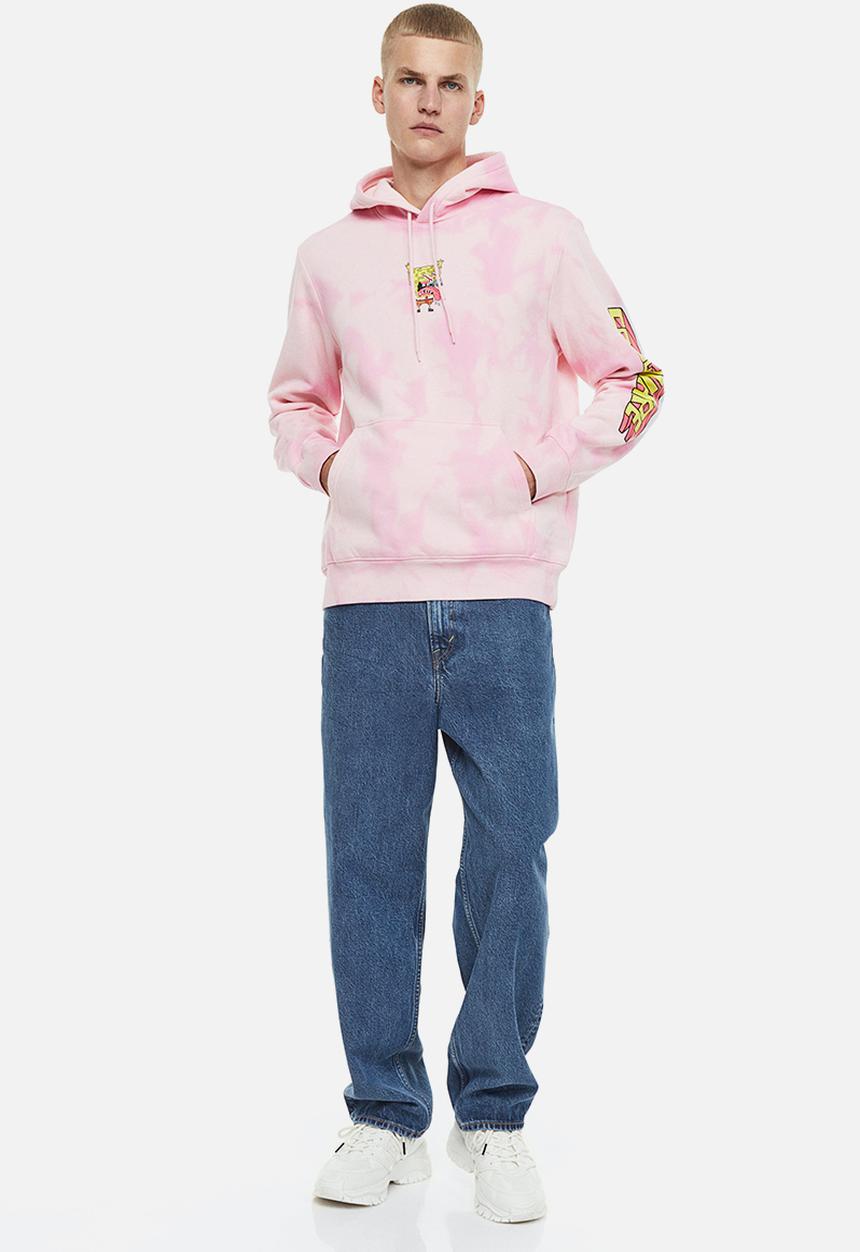 H&M - Regular fit hoodie - pink spongebob squarepants 
