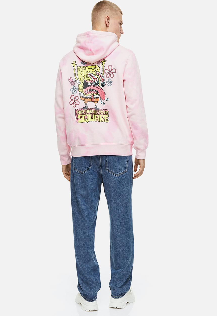 H&M - Regular fit hoodie - pink spongebob squarepants 