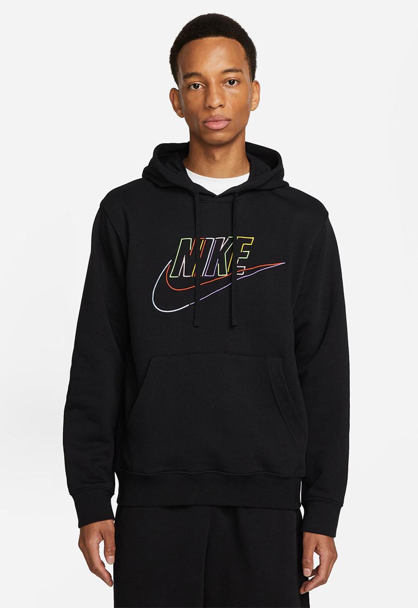 Nike - M nk club+ ft po hoodie mcf - black