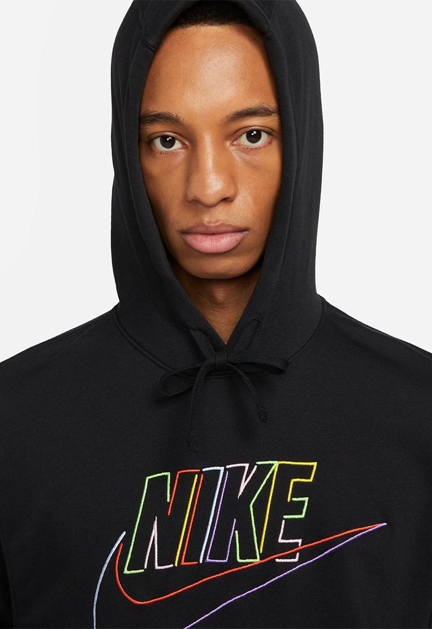 Nike - M nk club+ ft po hoodie mcf - black