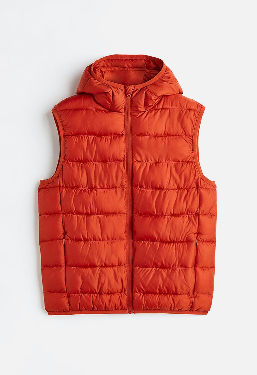 H&M - Padded lightweight gilet - rust orange 