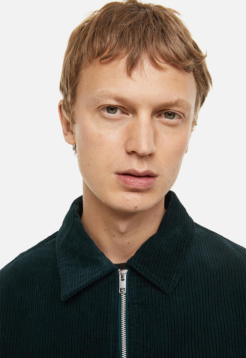 H&M - Corduroy overshirt - forest green 