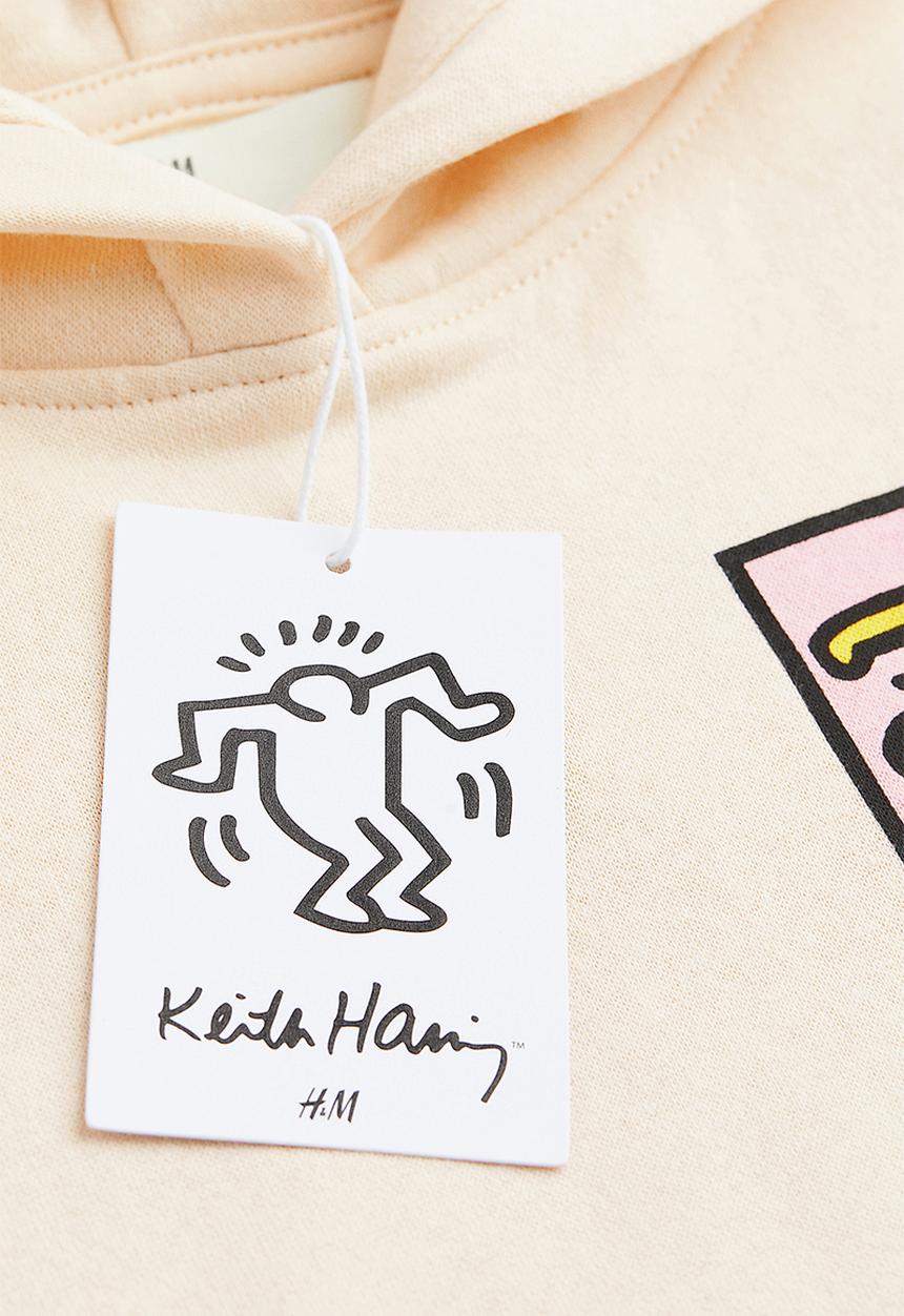 H&M - Keith Haring x H&M: Printed hoodie - cream/keith haring 