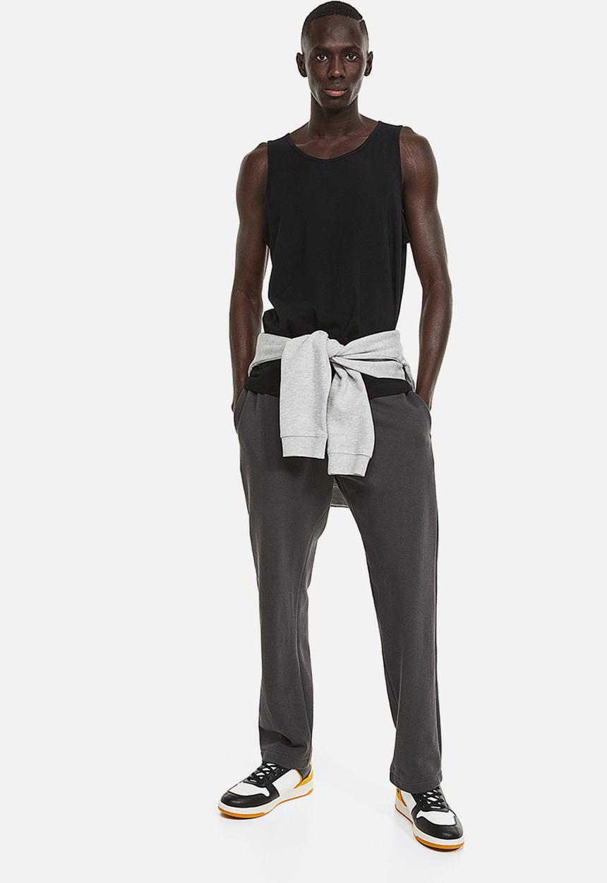 H&M - Cotton jersey vest top - black