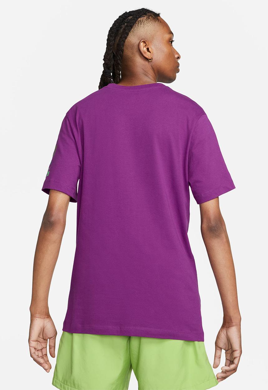 Nike - M nsw tee trend iridescent hbr - bold berry